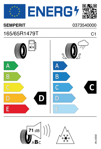 >>Etichetta Pneumatici SEMPERIT AS-GRIP 165/65 R14 79 T