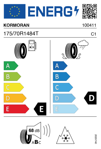 >>Etichetta Pneumatici *KORMORAN SNO-B2 175/70 R14 84 T